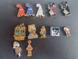 12 Fasnachtspins von div. Fasnachtscliquen, Basel