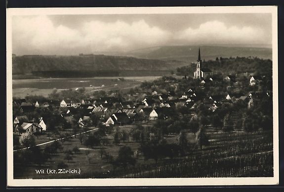 Cartoline postali: AK Wil /Zürich, Teilansicht mit Kirche – Usato da Berlin venduto da bartko-reher