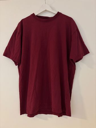 H&M T-Shirt Bordeaux Rot Gr. L – 100% Baumwolle