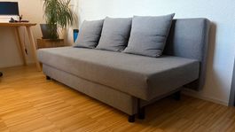 Bettsofa – Inklusive 3 Kissen – grau – Top Zustand