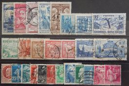 Frankreich Lot mit alten Werten IV
