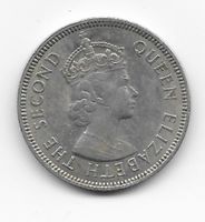 QUEEN ELISABETH THE SECOND HONG-KONG1972 SELTEN, 50 CENT