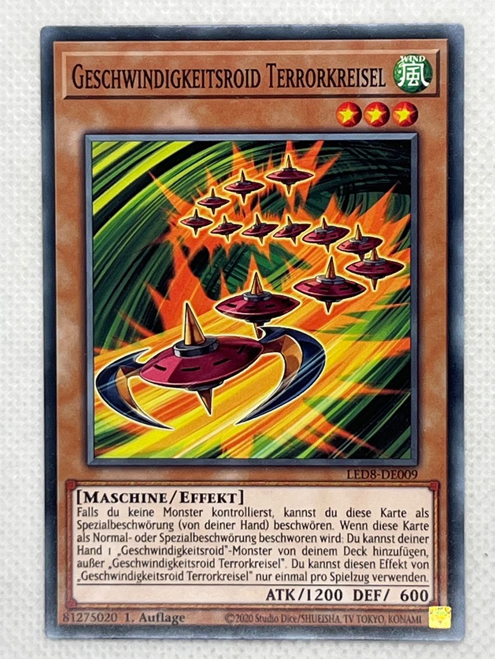Yugioh Sammelbilder & Trading cards: Yu-Gi-Oh! Geschwindigkeitsroid Terrorkreisel LED8 Common – Gebraucht aus Hinterkappelen von Kim1992