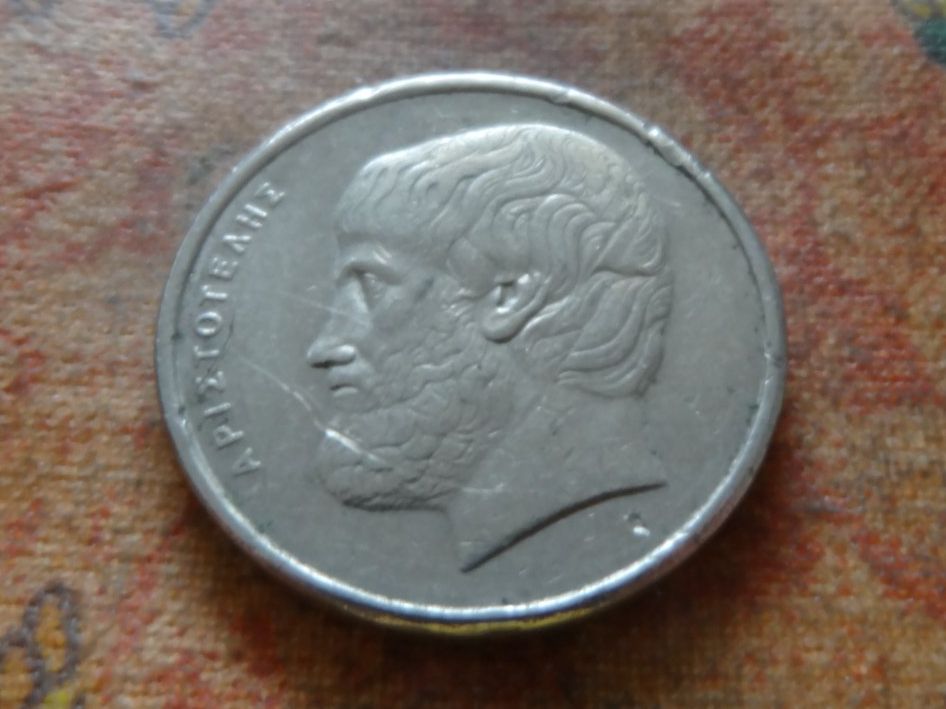 Tutti le monete: GRECE  5  Drachmes  1984  (P) – Usato da Romanel-sur-Lausanne venduto da Swift13 1