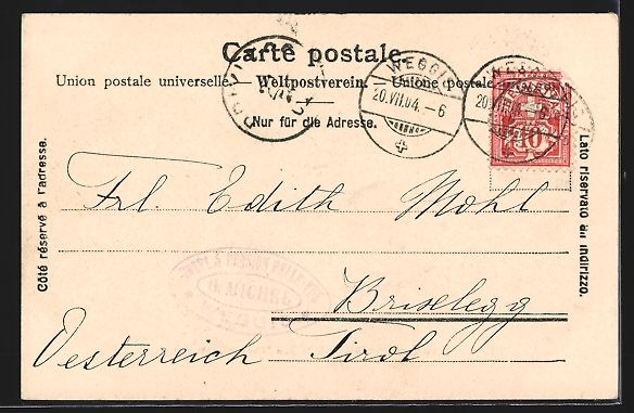 Cartoline postali: Weggis /Vierwaldstättersee, Hotel, Pens – Usato da Berlin venduto da bartko-reher 1