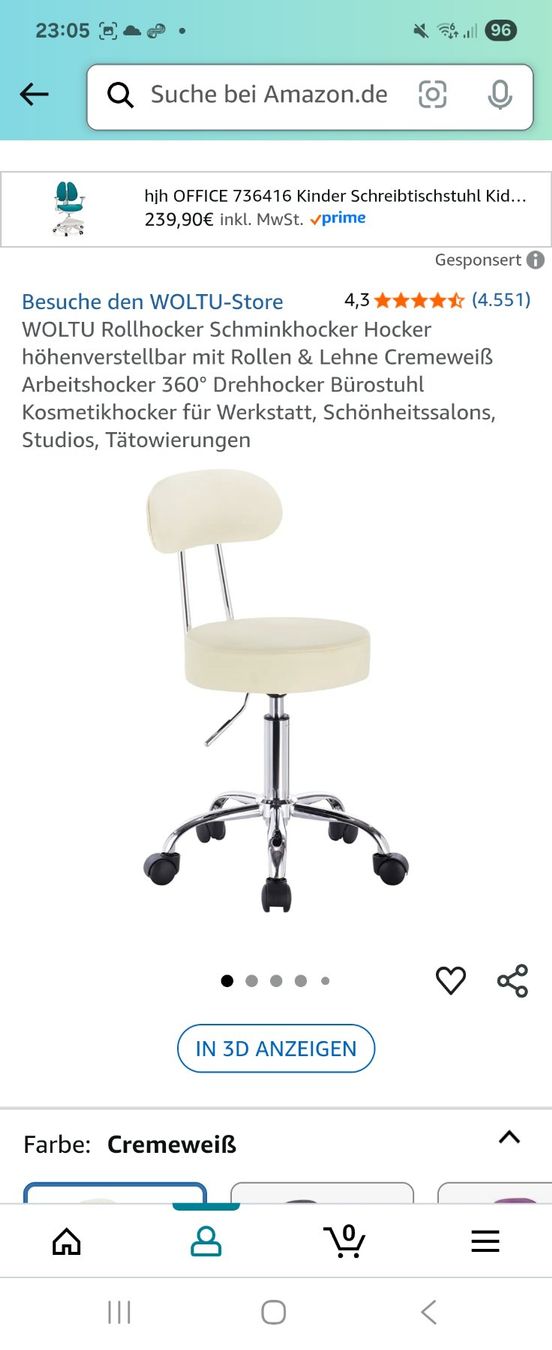 Fauteuils de soin: Massage Stuhl Rollstuhl  Rollkommode. Nur 3x benutzt wie neu – D'occasion à Wallisellen par Pipi80 1
