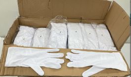 70 Paar Stoffhandschuhe Trikot Handschuhe Gr. 7 = Gr. M