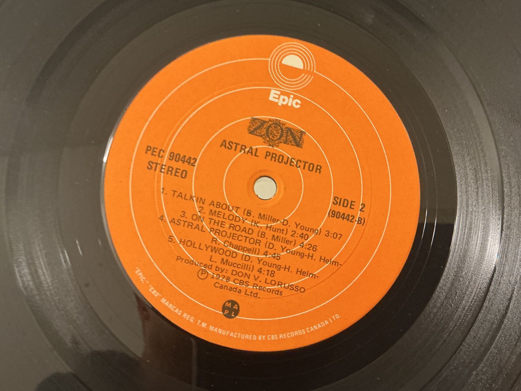 Dischi in vinile: Zon LP - Astral Projector (VG+) – Usato da Winterthur venduto da Tumko-Vinyl 2