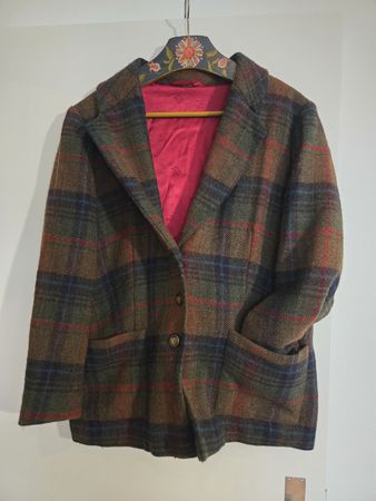 Klassischer Tweed-Blazer, Herbst Look, Grösse 44