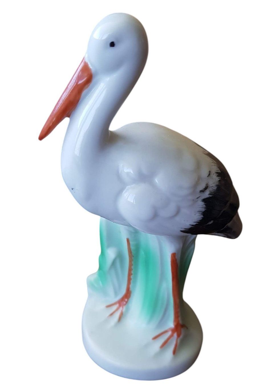 Statuette: Porzellanfigur Storch antik – Usato da Mörschwil venduto da wunderkiste44