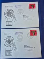 2 Ballonpostbriefe 1974 Ottenberg nach Aitrach+Ottobeuren D
