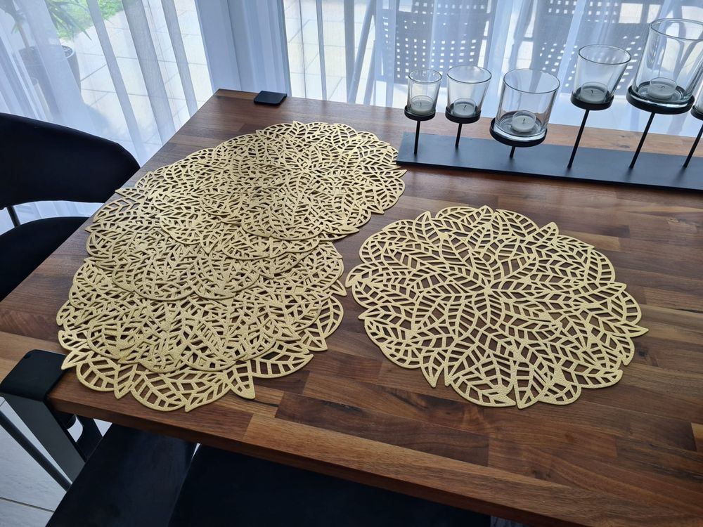 6x Untersetzer/Tischset/Platzdeckchen Gold 40cm Kaufen auf Ricardo