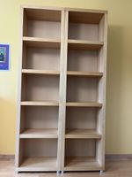 Bücherregal Holz hell 2 Stk.