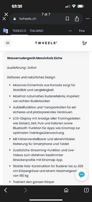 Hometrainer: Wasserrudergerät – Usato da Lachen SZ venduto da ElianaV 2