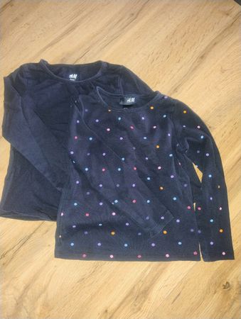 H&M 2 Langarmshirts, Gr. 98/104