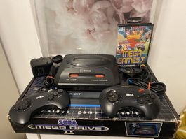 Sega Mega Drive 2 in OVP + spiel+ 2 Control pads