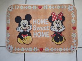 Fussmatte Mickey Minnie Mouse HOME SWEET HOME 60x40cm neu