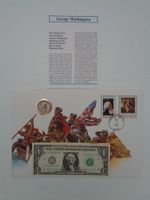 Noten-Münzbrief USA George Washington