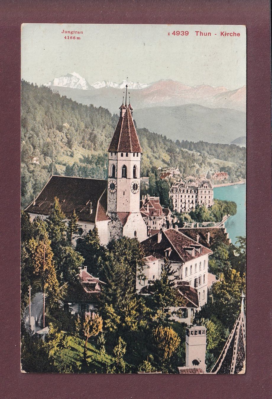 Cartes postales: THUN - Kirche - 1916 – D'occasion à Pully par nicecards