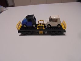 LEGO - EISENBAHN - AUTO - TRANSPORT - WAGON