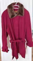 Vintage Corduroy Coat with Fur Collar, size Small