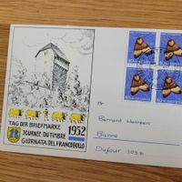 Document Journée du timbres Tag Briefmarke Watttwil 1952