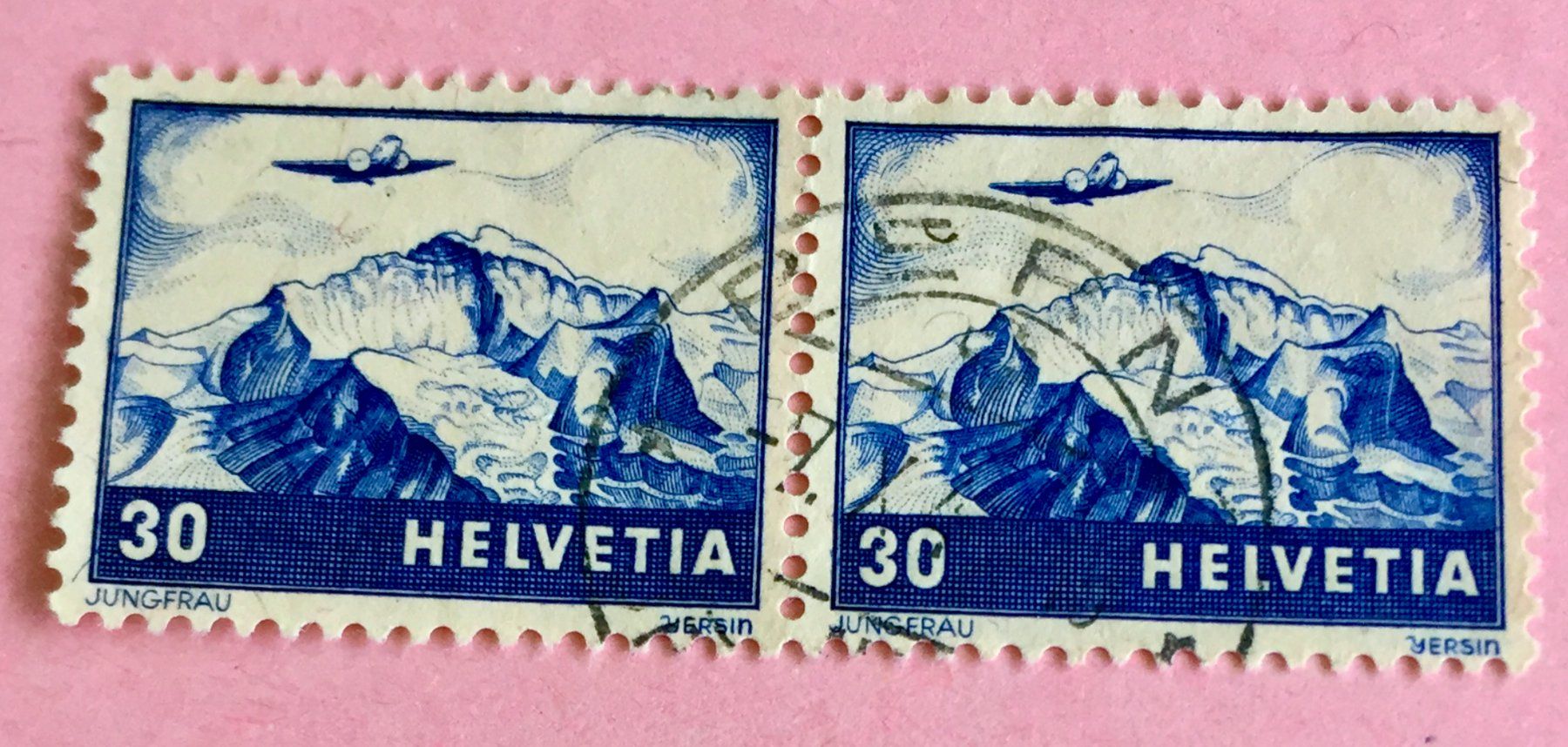 Tutti i francobolli: Nr.F 27 Paar  GESTEMPELT 1941 Bern – Usato da Aarau venduto da Billa007