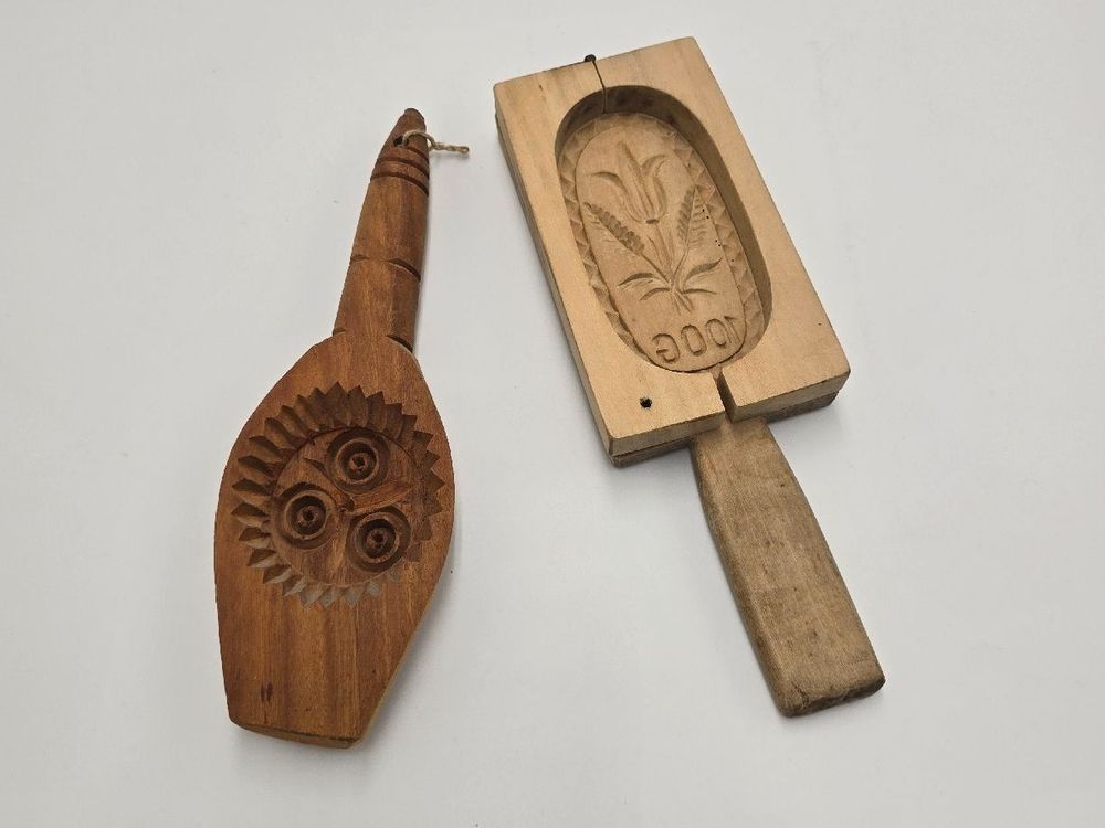 Moules à Biscuits En Bois Sculpté - Motifs Animaux, Fêtes (Noël, Pâques…) - Pour Pâtisserie, Pâte à Sel, Chocolat - 14