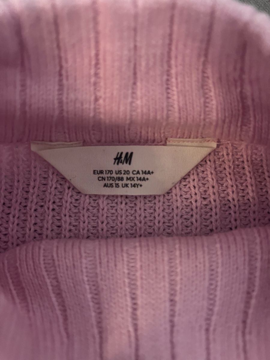 H&M Maglioni & Felpe: H&M Strickpullover, Gr. 170, Rosa gestreift – Nuovo (secondo la descrizione) da Eiken venduto da Lera.24 1