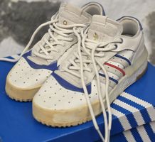 ADIDAS tricolor Turnschuhe weiss/blau Grösse 38 2/3 guter Zu