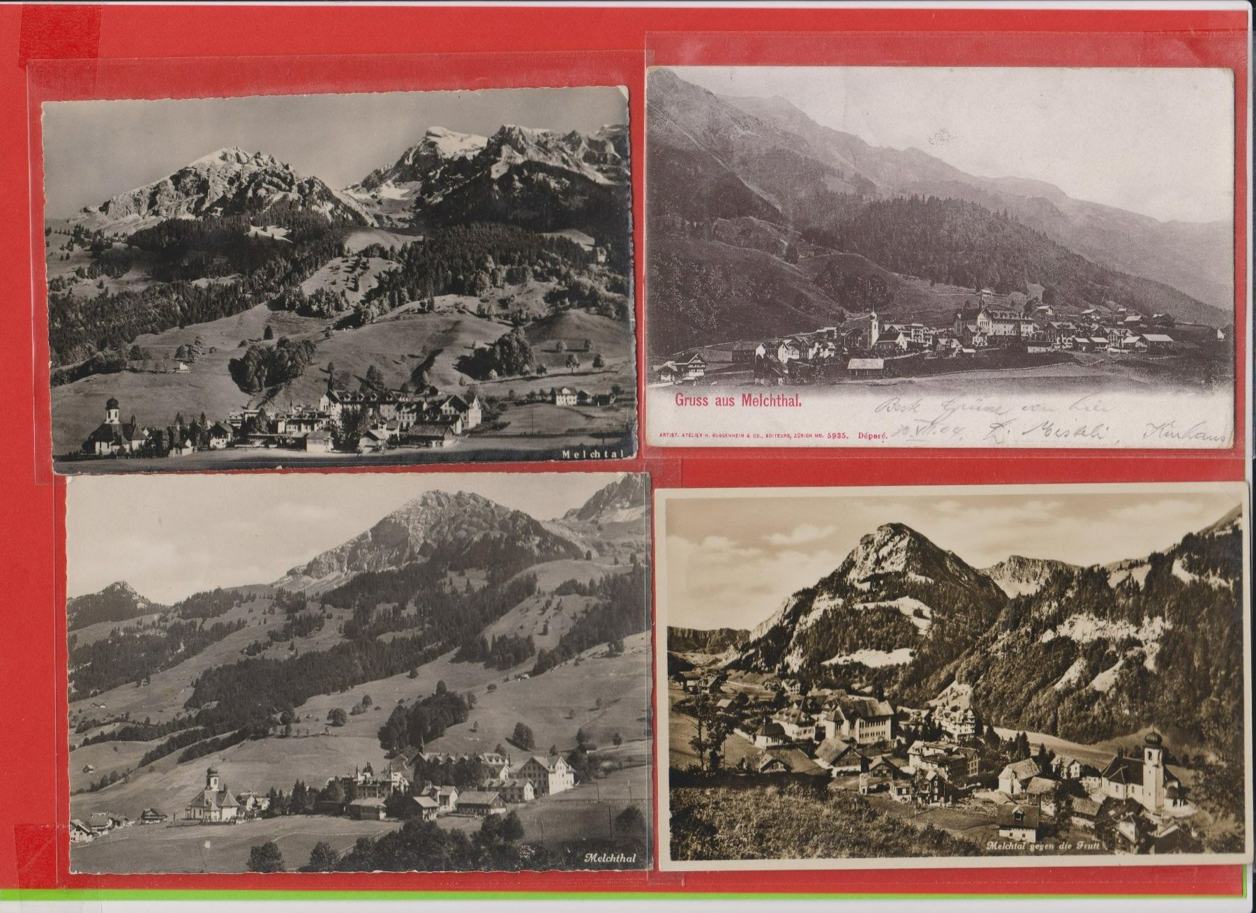 Cartoline postali: Melchtal  -  Lot von 23 alten Ansichtskarten ab 1900 – Usato da Vitznau venduto da Ropaku 4