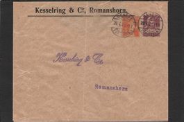 GS 15 + 5 Rp , Kesselring & Cie Romanshorn , 29.l.1921