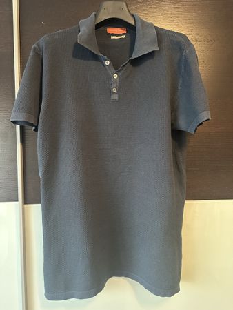 Polo Shirt Daniele Fiesoli Baumwolle blau Grösse L