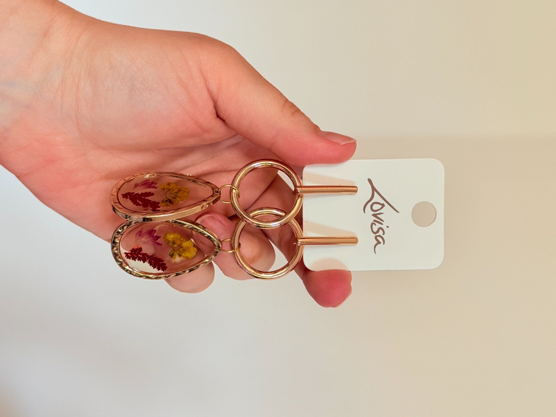 Orecchini pendenti & Orecchini a lobo: Boucles d'oreilles Lovisa pendantes avec fleurs – Nuovo e nell'imballaggio originale da Genève venduto da AGBERG 1