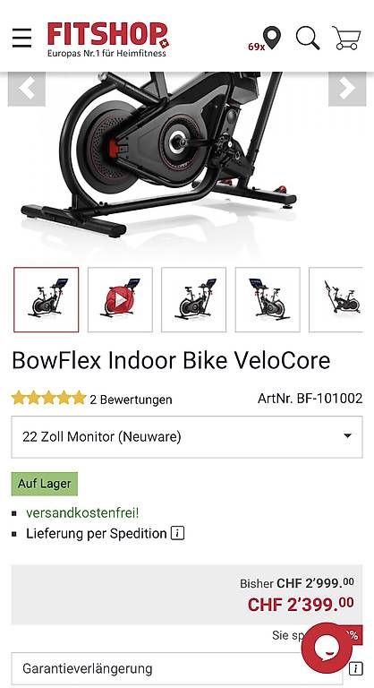 Vélos d'appartement: Bowflex VeloCore 22 – D'occasion à Neuhausen am Rheinfall par ste_w65l 3