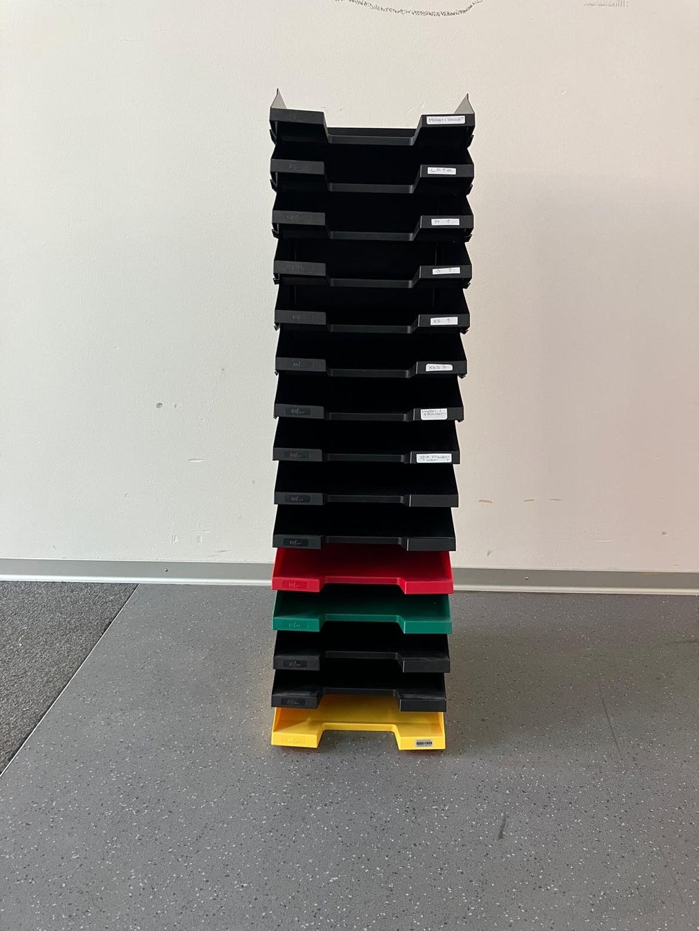 Contenitori & Simili: 15x Briefablage schwarz bunt A4 Briefablagesystem Ablagekorb – Usato da Zürich venduto da Lia107 5