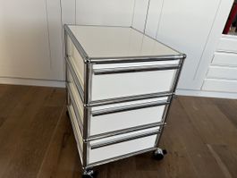 Usm Haller Rollcontainer Chrom Weiss Schubladen 