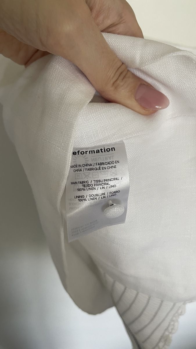 Reformation Top: Reformation Cora Leinen Top Gr. 10 – Nuovo (secondo la descrizione) da Lausen venduto da sim_hgp6 3