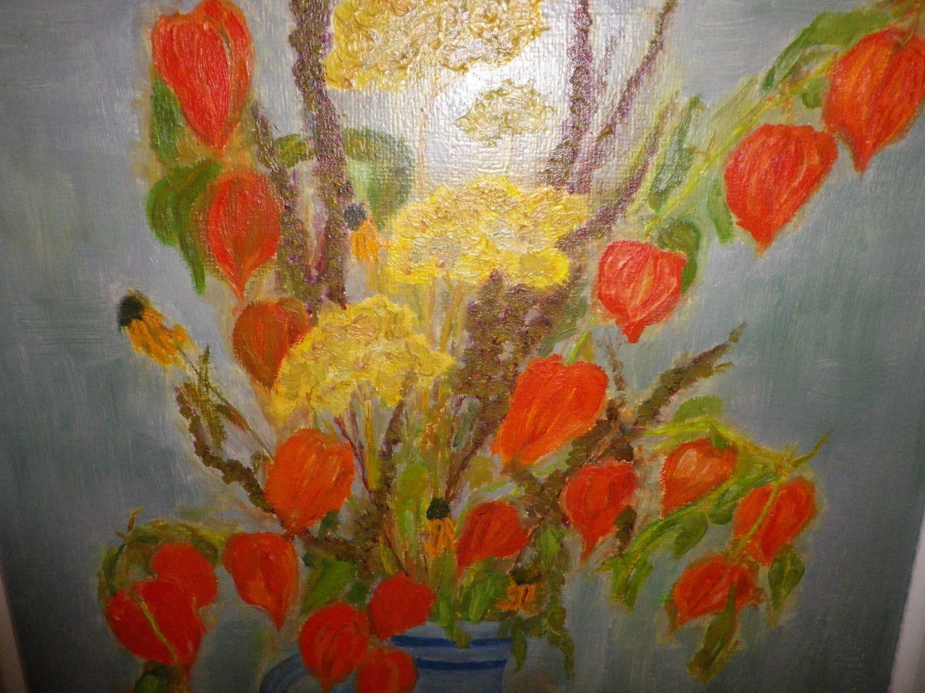 Poster & Bilder: Original Blumenbild von Martha Egli 1977 – Gebraucht aus Reinach BL von Annodomini 1
