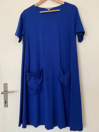 COS Sommerkleid Kleid Gr M Royalblau mit Taschen NEU