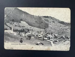Ansichtskarte Zweisimmen Simmental gelaufen Jahr 1905
