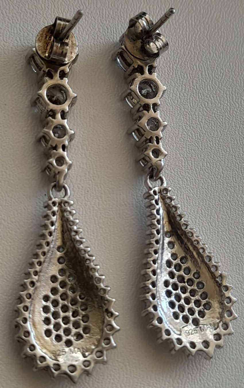 Boucles d'oreille: Boucles d'oreilles en argent 925 – D'occasion à Lausanne par Glam-Luxe 4