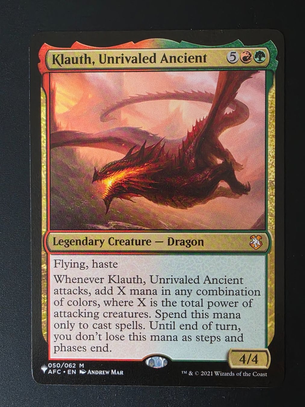 Magic The Gathering Sammelbilder & Trading cards: Klauth, Unrivaled Ancient - MTG – Gebraucht aus Zürich von Semagets