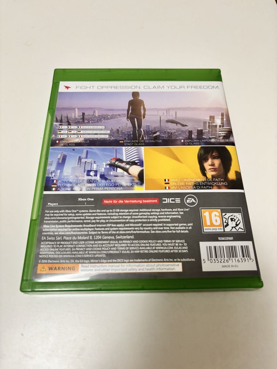 Giochi: Xbox One Spiel - Mirror's Edge Catalyst – Usato da Luzern venduto da Armastra 1