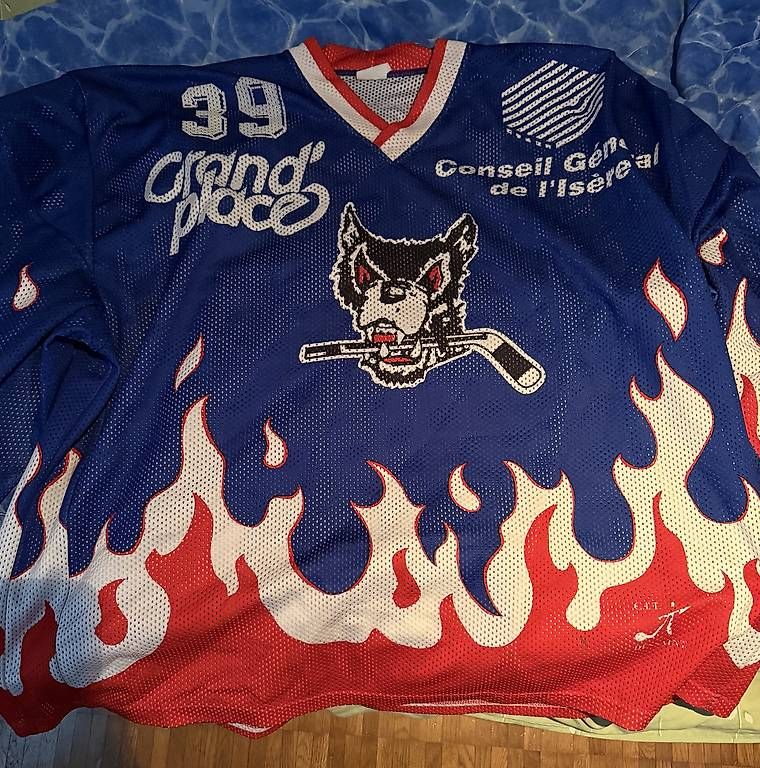 Canottiere & Pantaloni: Maglia Huet Grenoble  – Usato da Pregassona venduto da joe056