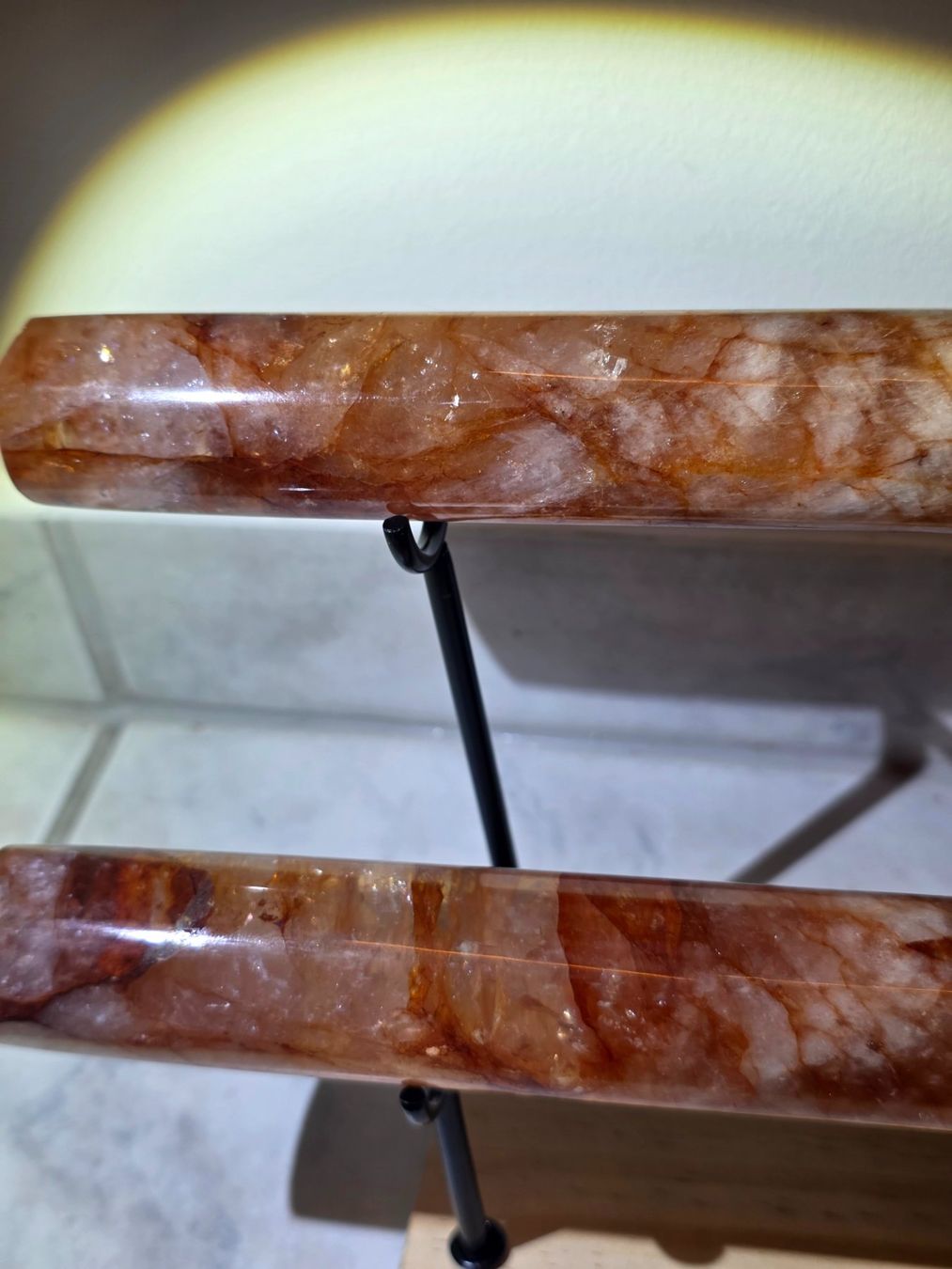 Minerali & Pietre curative: Armband Halterung Feuerquarz 930g – Nuovo e nell'imballaggio originale da Matzingen venduto da Shay_Crystalz 2