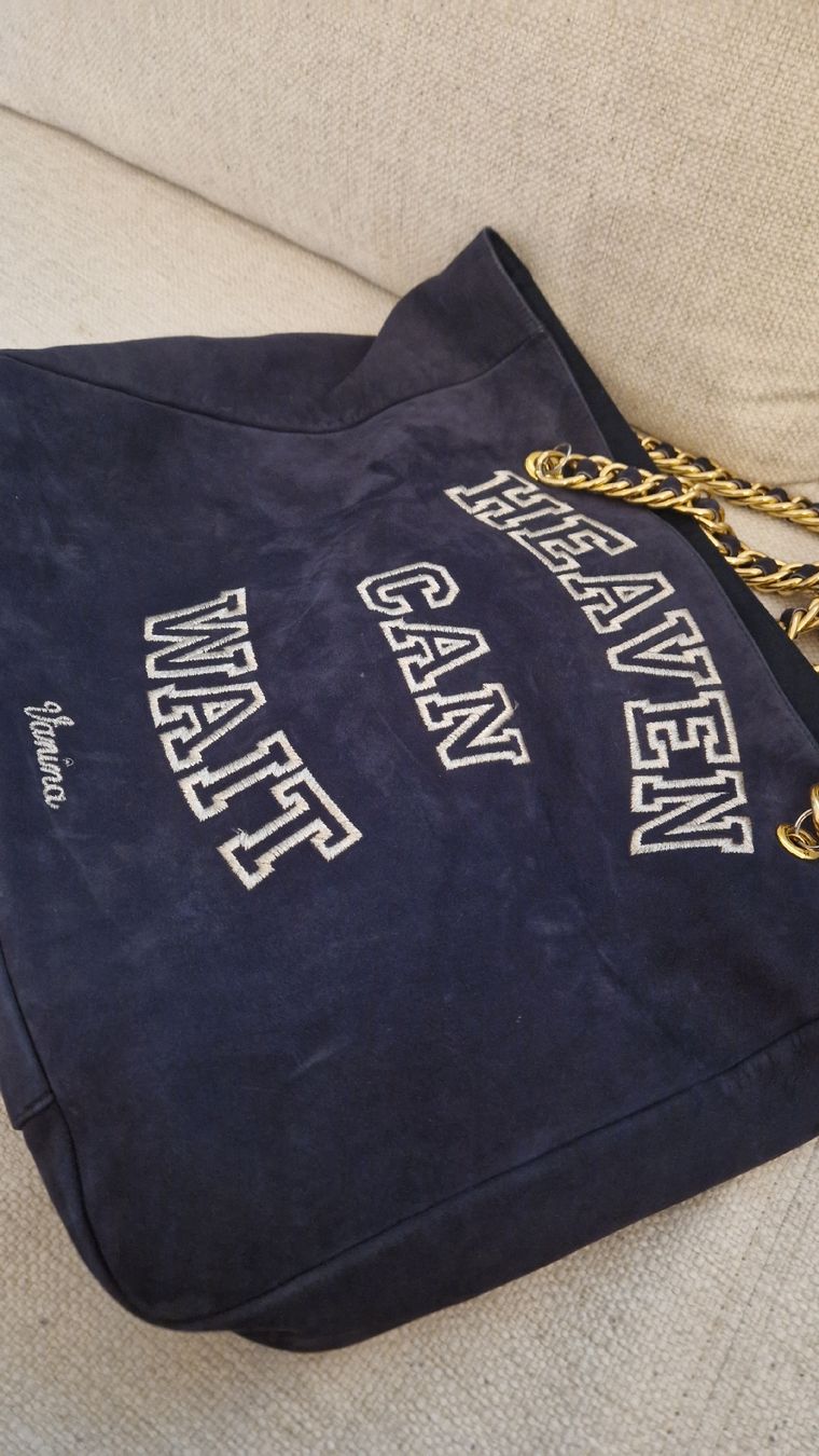Borse da donna: sac cabas en velours bleu – Usato da Collombey venduto da Preloveditems 1