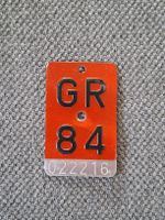 Velonummer GR, Graubünden 84