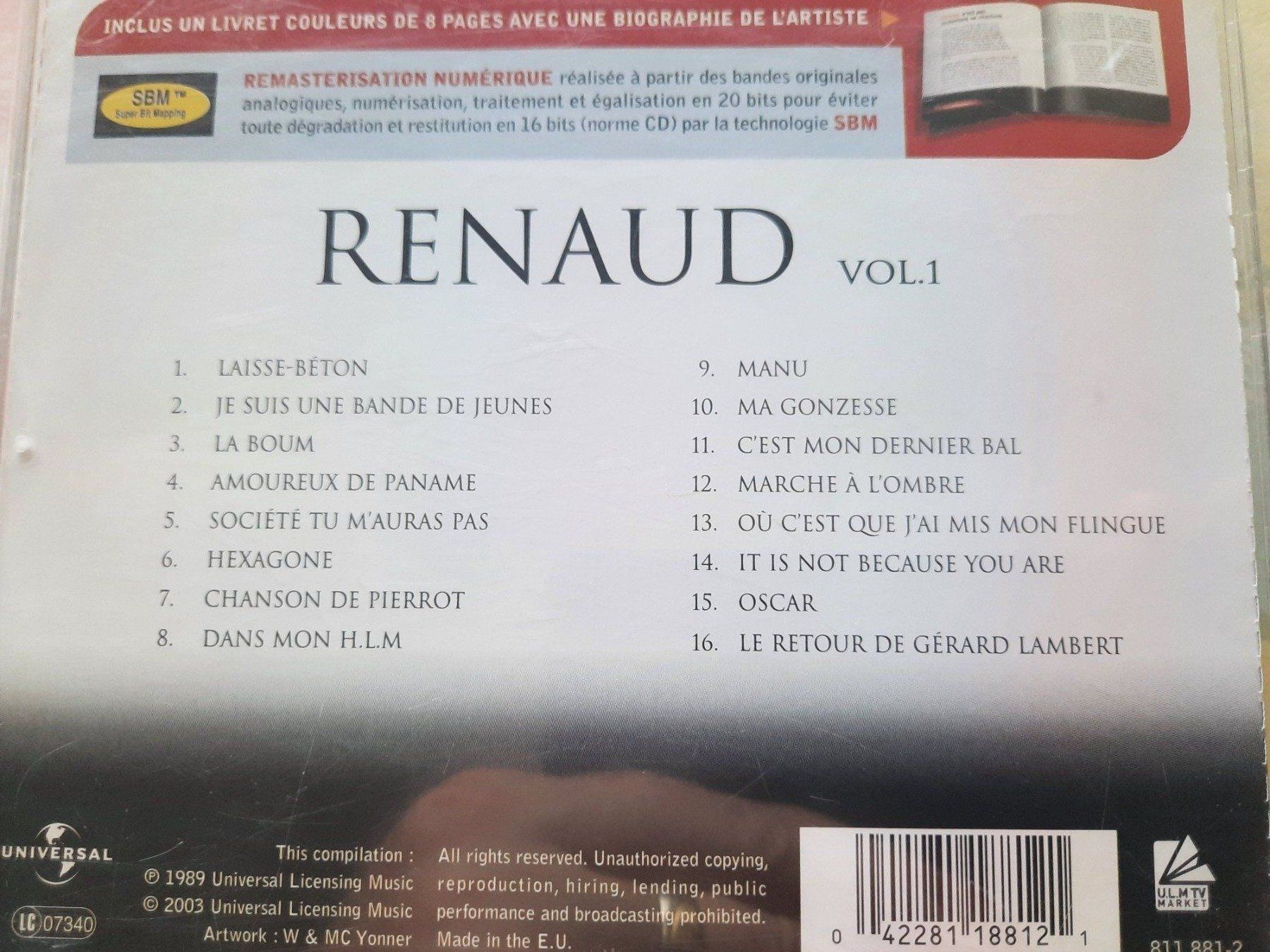 CD: CD Renaud Master Série - Volume 1 – Usato da Pully venduto da bro_n52j 2