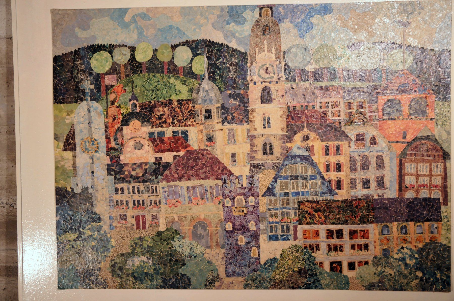 Poster & Bilder: Collage von Verena Wyler: "Aargauer Kleinstadt" – Gebraucht aus Aarburg von aar_vx9z